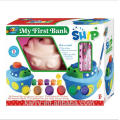 Whole set Ceramic Acrylic Paint for kids------Steamer-My First Bank